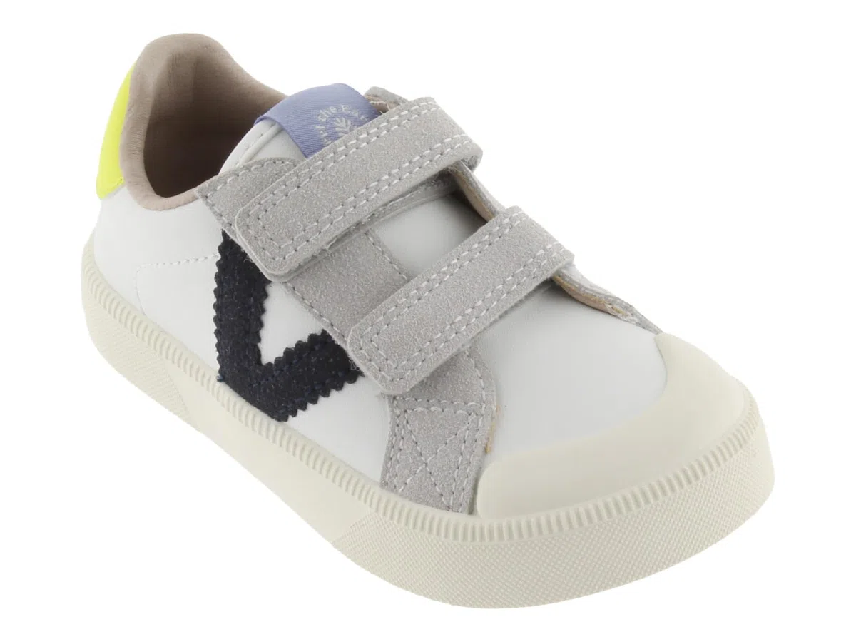 victoria Basket Unisex Oliver Barefoot Efecto Piel & Piezas En Contraste & Tiras Adherentes 1356101 para Niños