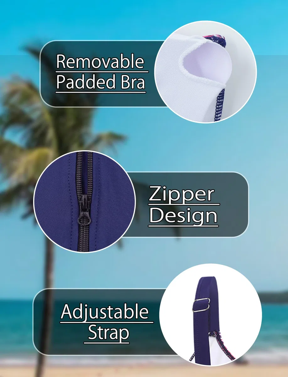 Bañador de 3 piezas para mujer, protección solar, conjunto Rashguard de manga larga + pantalones cortos y tankini surf playa