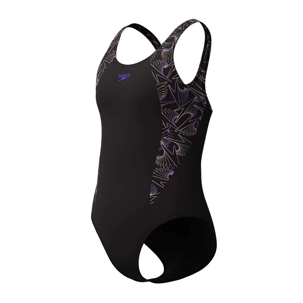 Speedo HyperBoom Splice Muscleback - Traje de baño para niña, color naranja
