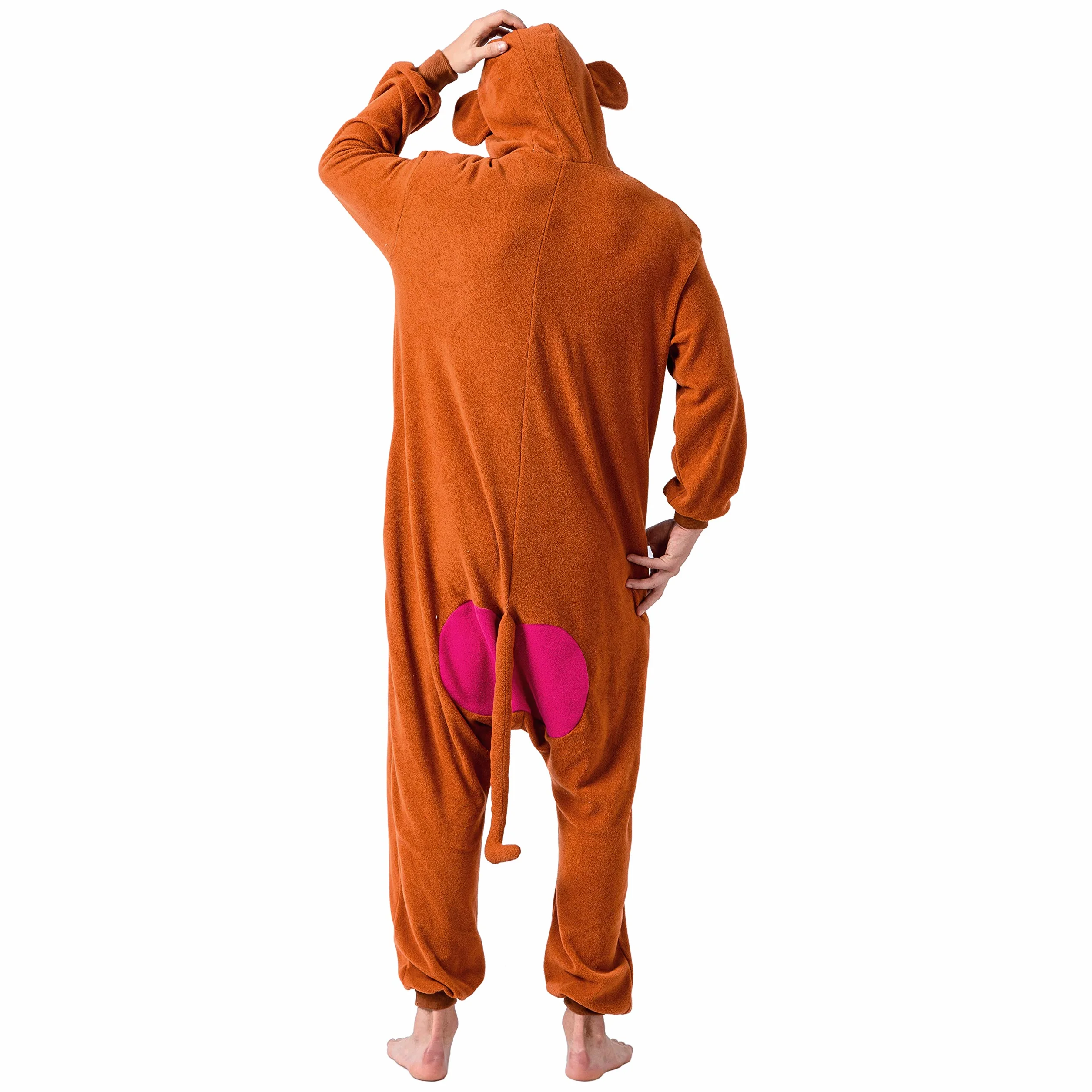Spooktacular Creations Pijama unisex de felpa para adultos, disfraz de mono de una pieza