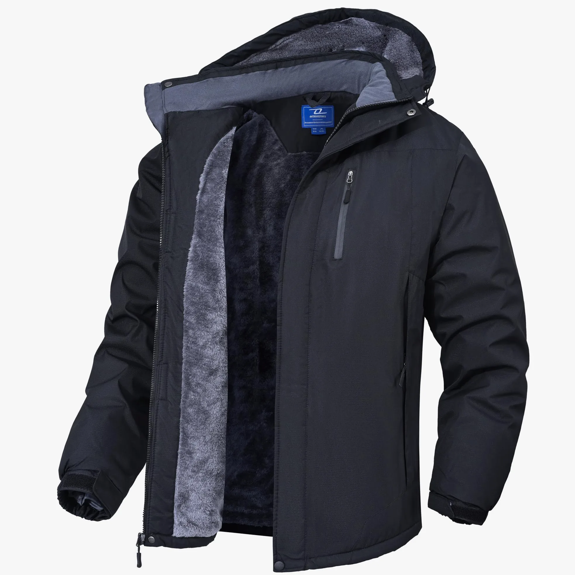 Cazadora Hombre Invierno De Snowboard Cálida Chaqueta Al Aire Libre Antiviento Hombres Chaqueta De Trabajo Chaqueta Impermeable Hombres Exteriores Abrigos Con Capucha