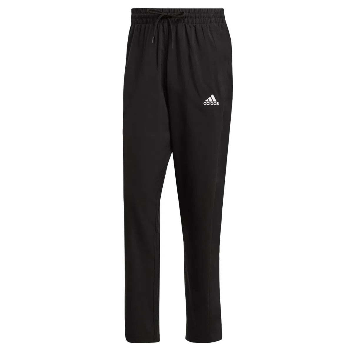 adidas Hombre AEROREADY Essentials Stanford Open Hem Embroidered Small Logo Pants, Black, M