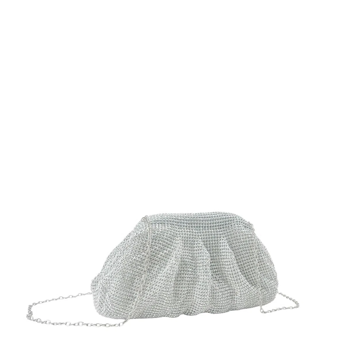MODELISA - Bolso De Fiesta Clutch Con Brillos Cadena De Hombro Boda Evento Ceremonia Mujer
