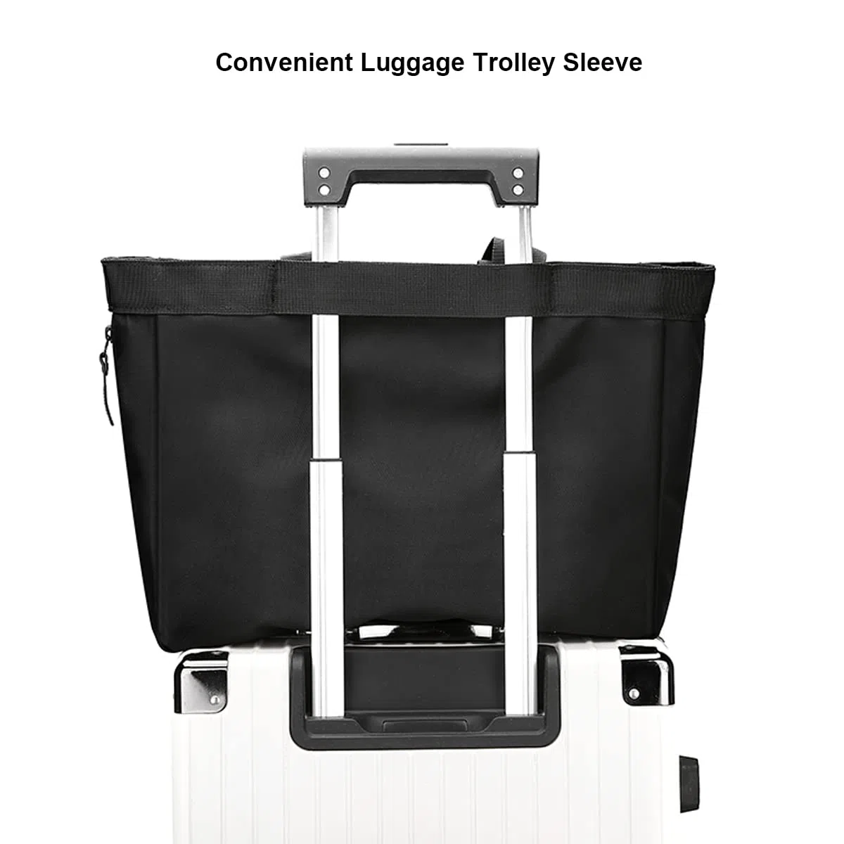 zhongningyifeng Hombres Bolsa Tote de 14 pulgadas portátil de nylon impermeable ligero de negocios Casual Negro Bolso para el Trabajo Escuela Viajes