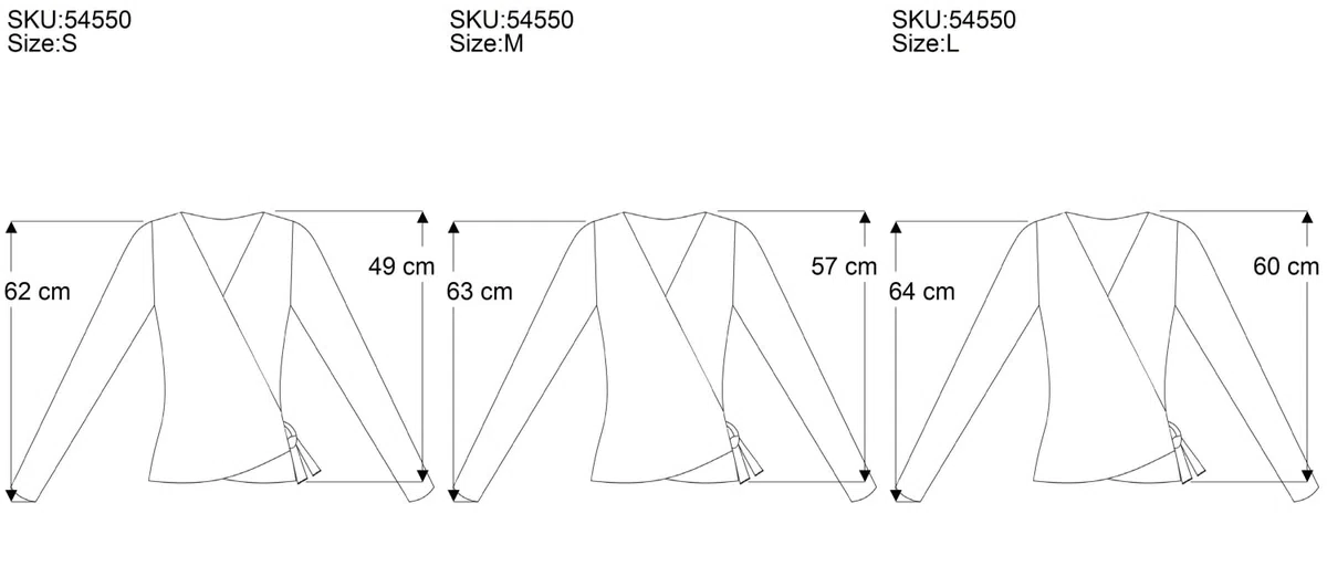 GURU SHOP Camiseta envolvente, camiseta de yoga, camiseta de manga larga con mangas de trompeta, para mujer, algodón, jersey, manga larga y sudaderas alternativa