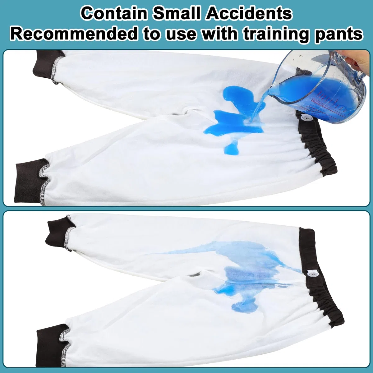 FLYISH DIRECT Pantalones de Entrenamiento para IR al baño Ligeros, Pantalón Orinal para niños 100% algodón, Transpirable, Pantalones para Aprender a IR al baño
