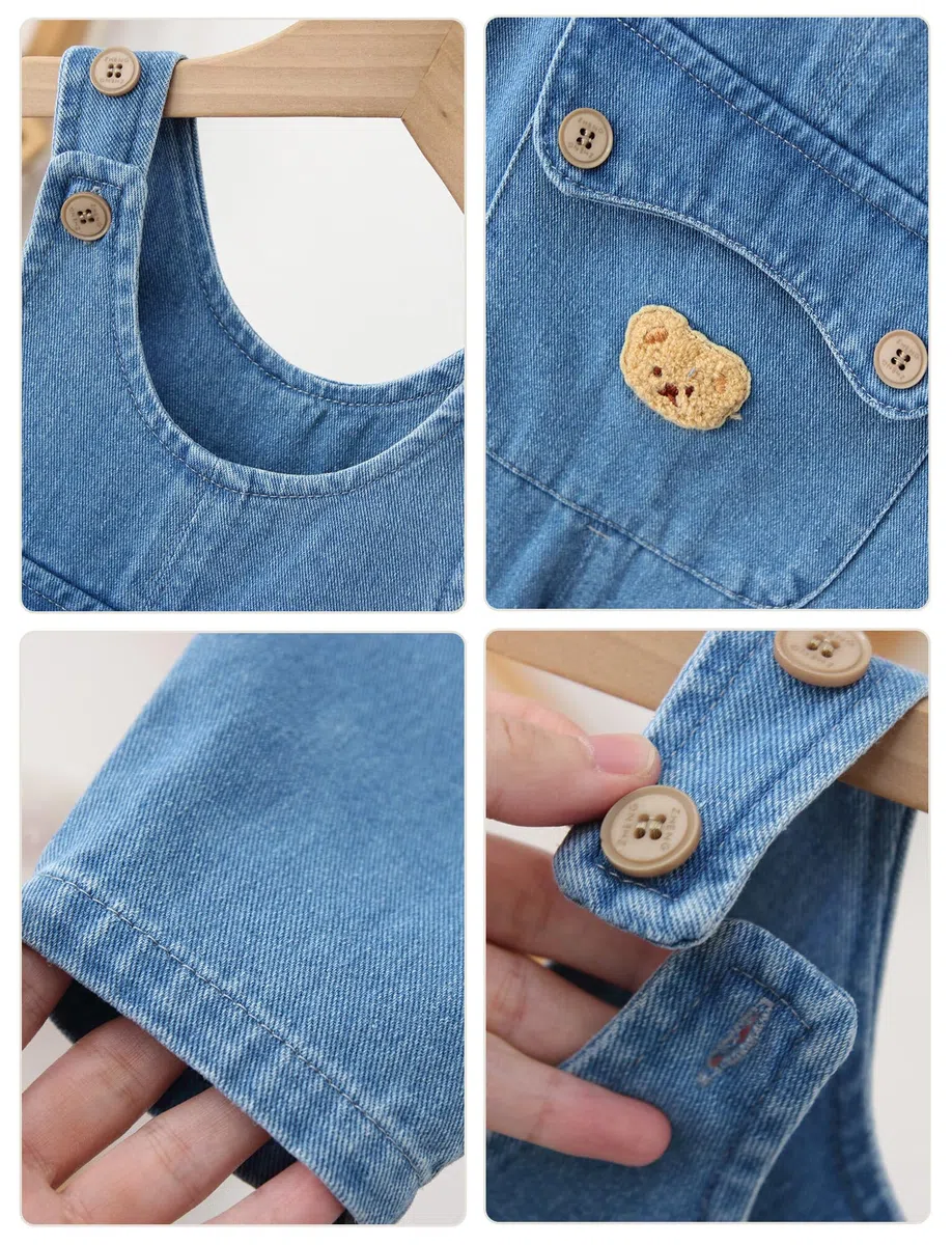 SEAUR Pantalones de Peto Bebé Niños Niñas Mono de Recién Nacido Peto Pantalón Niño Pequeño Romper Ropa de Primavera/Verano/Otoño para 6 Meses-4 Años