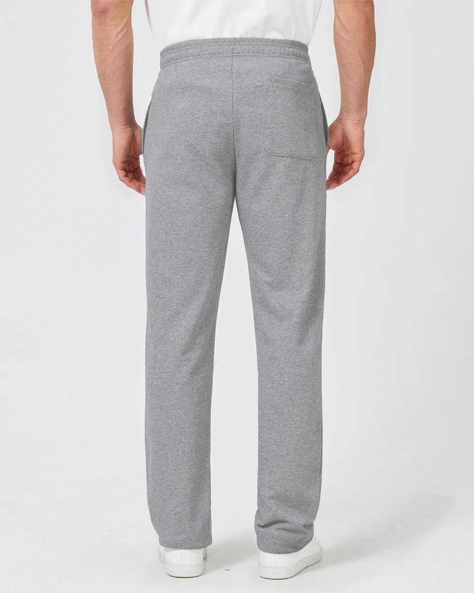 Zylioo Pantalones deportivos extralargos con bolsillos para hombre de más de 6 pies, parte inferior abierta, pantalones deportivos de pierna ancha para hombres altos