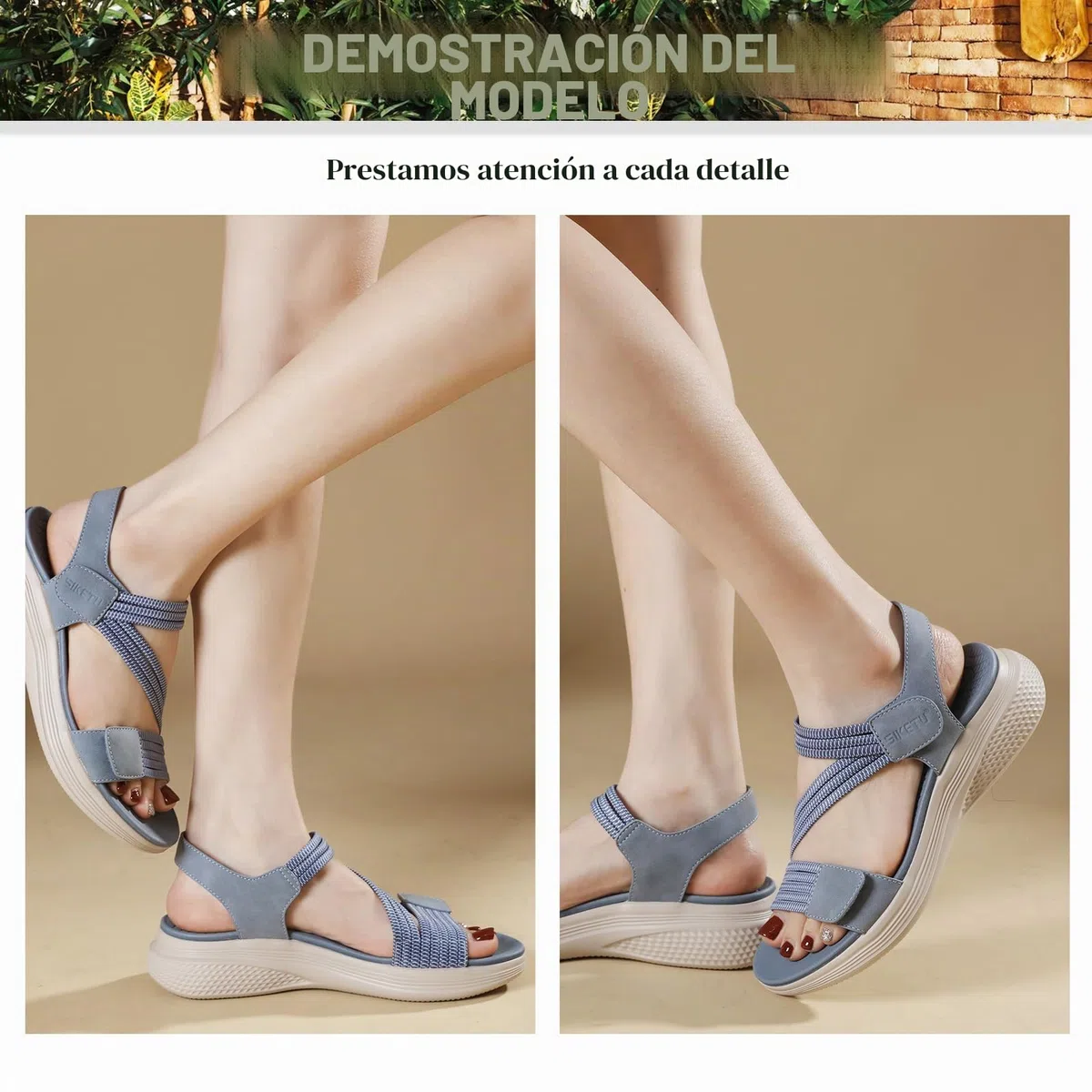 Sandalias Ortopedicas Mujer Verano Moda Comodas Sandalias 36-42EU