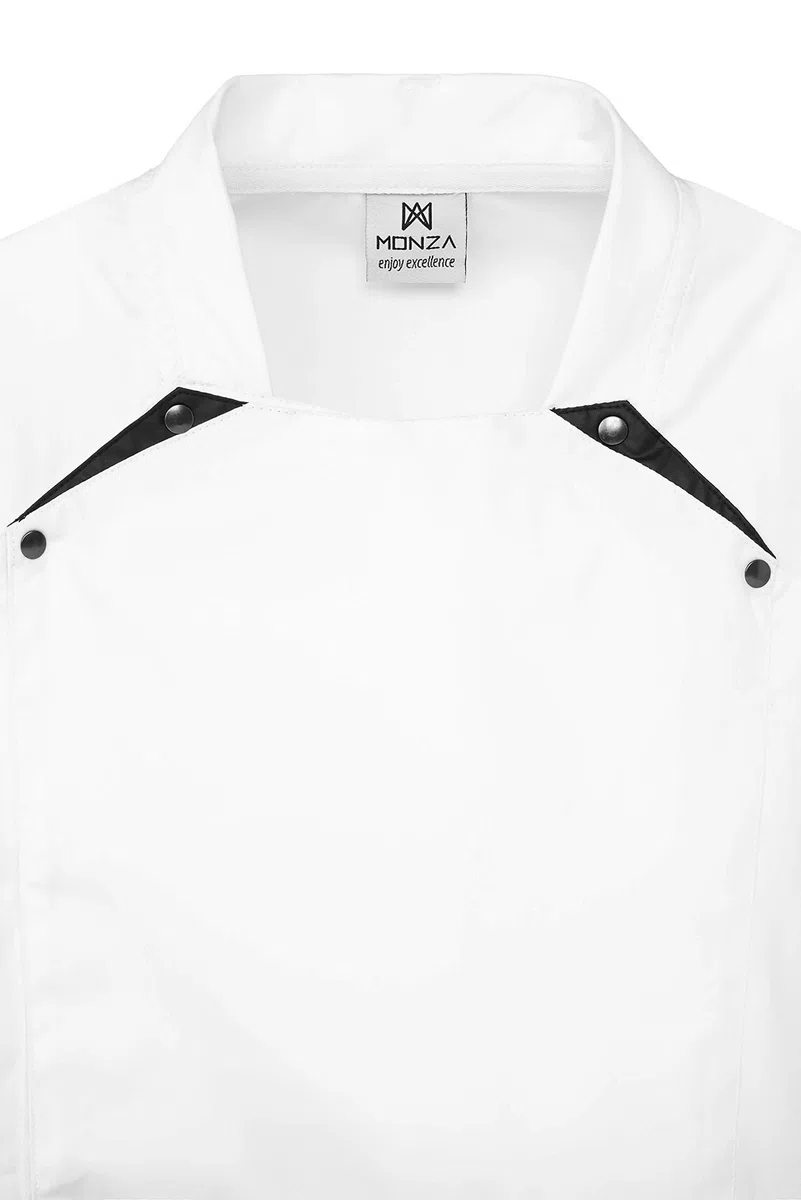 Chaquetilla Cocinero Hombre de Manga Larga con Corchetes de diseño Regular Fit. Ropa Cocina/Hostelería. Ref: 4121