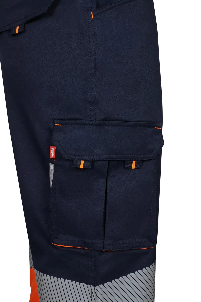VELILLA Pantalón Stretch Bicolor Cinta Segmentada Pantalones de utilidades de Trabajo Unisex Adulto