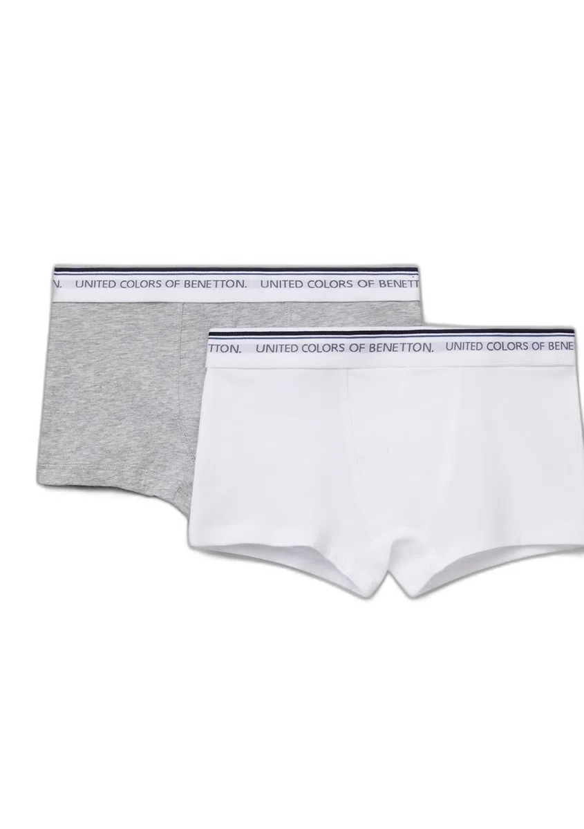 United Colors of Benetton Set 2 Boxer 3op80x230 Ropa Interior de Hombres Niños
