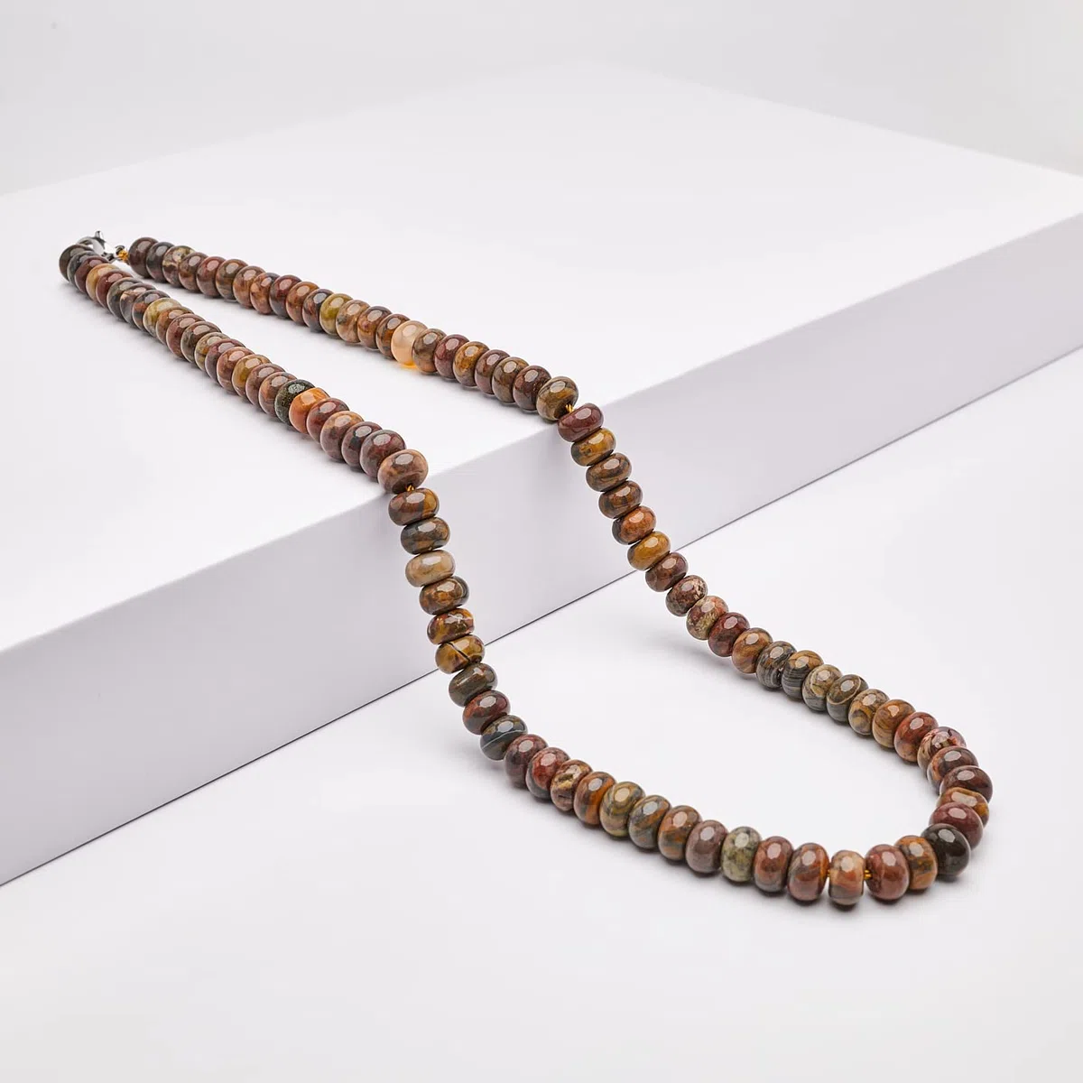 Collar de Cuentas para Hombre | Collar de Cristal Curativo de Piedras Preciosas Naturales de 8 mm Para Hombres Hecho a mano para Hombres