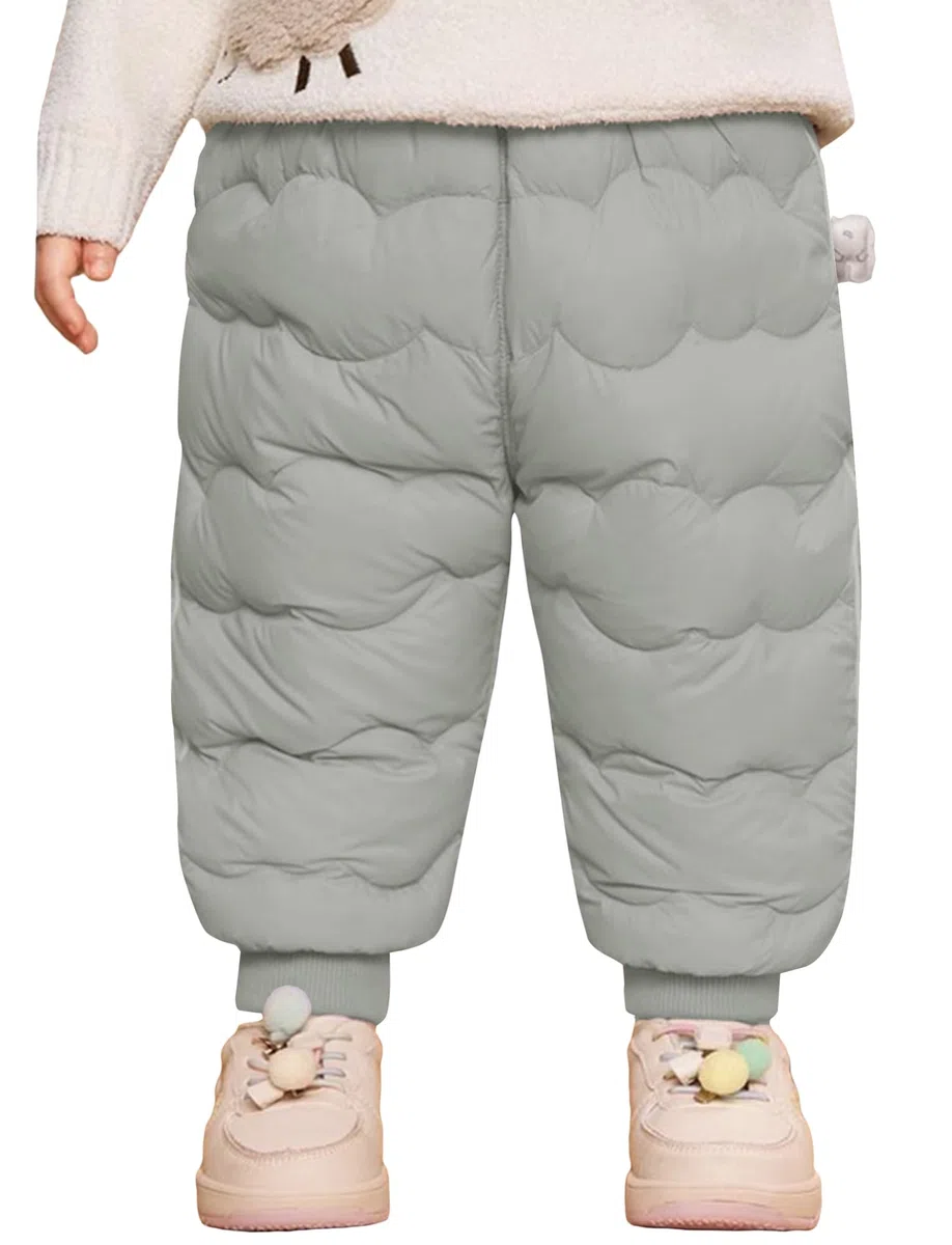 Happy Cherry Pantalones de nieve para niños, pantalones cálidos de invierno, pantalones de plumón, para niñas, niños, resistentes al viento, pantalones de esquí ligeros