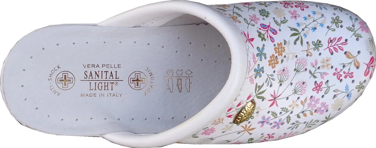 Sanital Light 1350 - Zapatilla de Cuero por la casa con Plantilla en Piel anatómica Anti-Shock