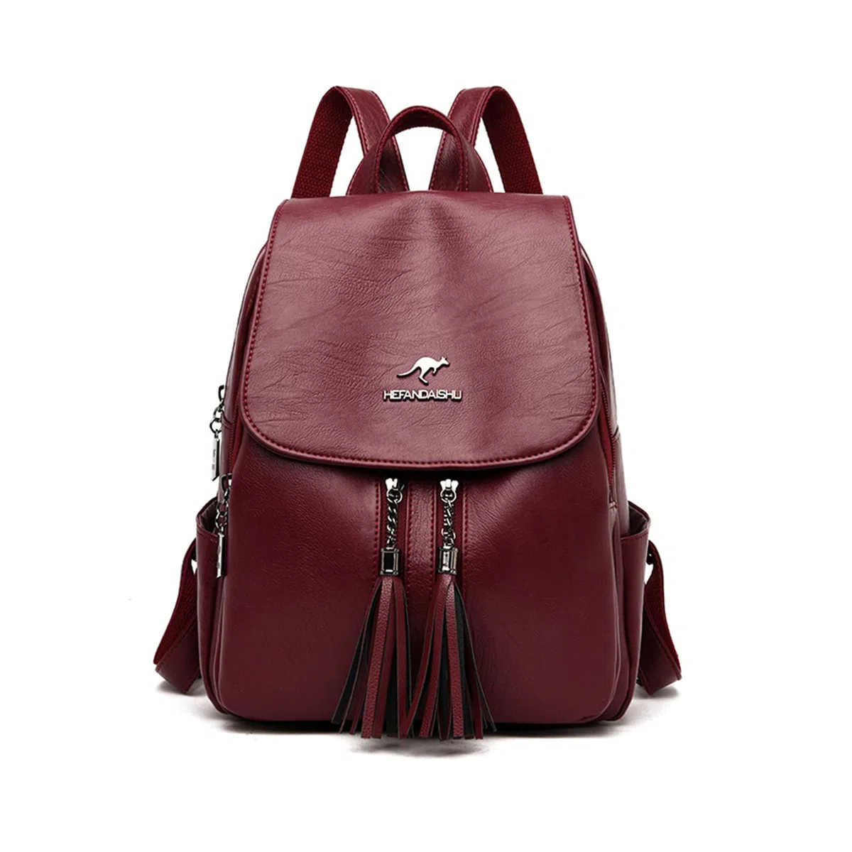 Nicole & Doris Mochila Elegante de Cuero Antirrobo - Bolsa de Viaje Universitaria Casual con Solapa