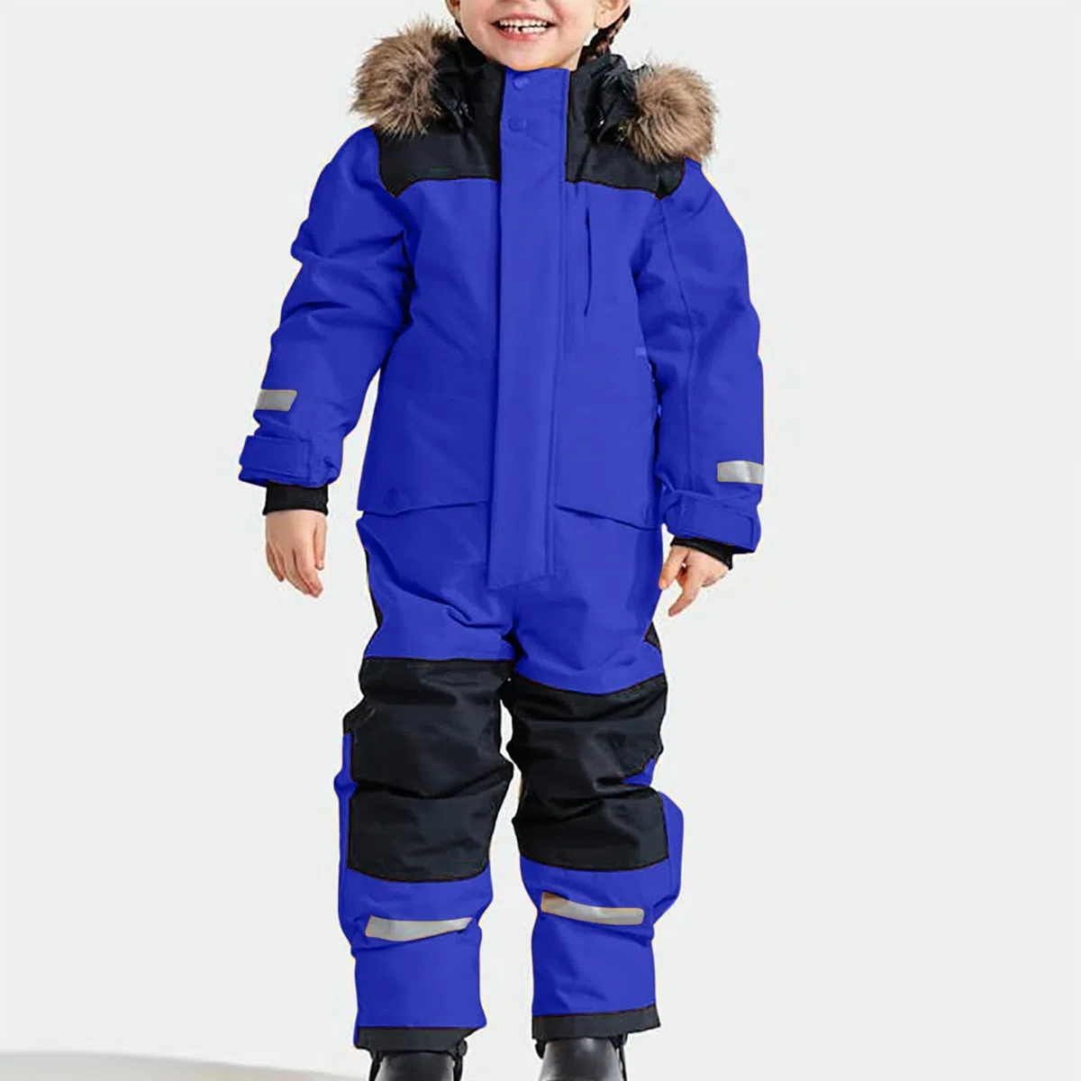 Traje de Nieve para niñas y niños, de una Pieza, Impermeable, Resistente al Viento, para Esquiar, cálido, Jugar en la Nieve en Invierno y al Aire Libre.