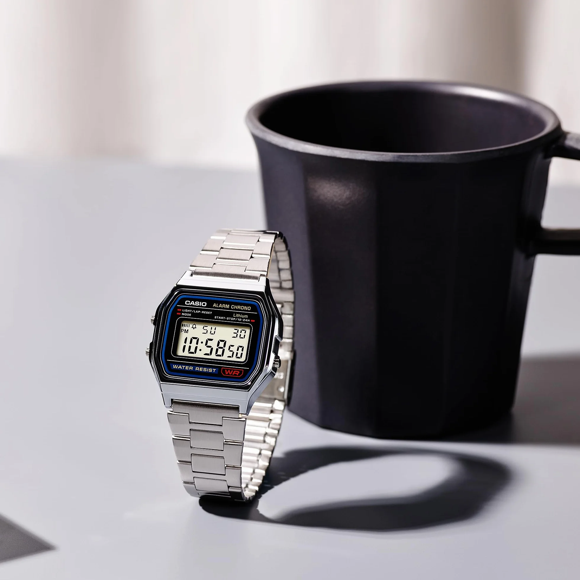 Reloj Casio A158WA-1CR, Reloj para Hombre A158WEA-1EF