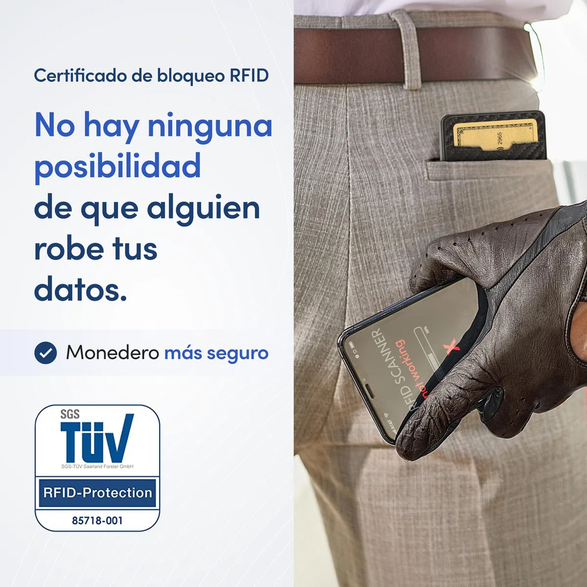 TRAVANDO SWYPE Aluminio Cartera Tarjetero Hombre - Carteiras Homens con Proteccion RFID - Monedero pequeño - Smart Wallet for Men - Carteira Porta Cartao (Bandeja de Dinero, Carbono)