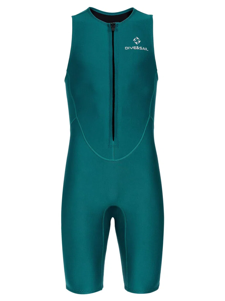 Kaerm Traje de neopreno de 2 mm de una pieza deportivo sin mangas traje de buceo corto para deportes acuáticos Snorkel Surf