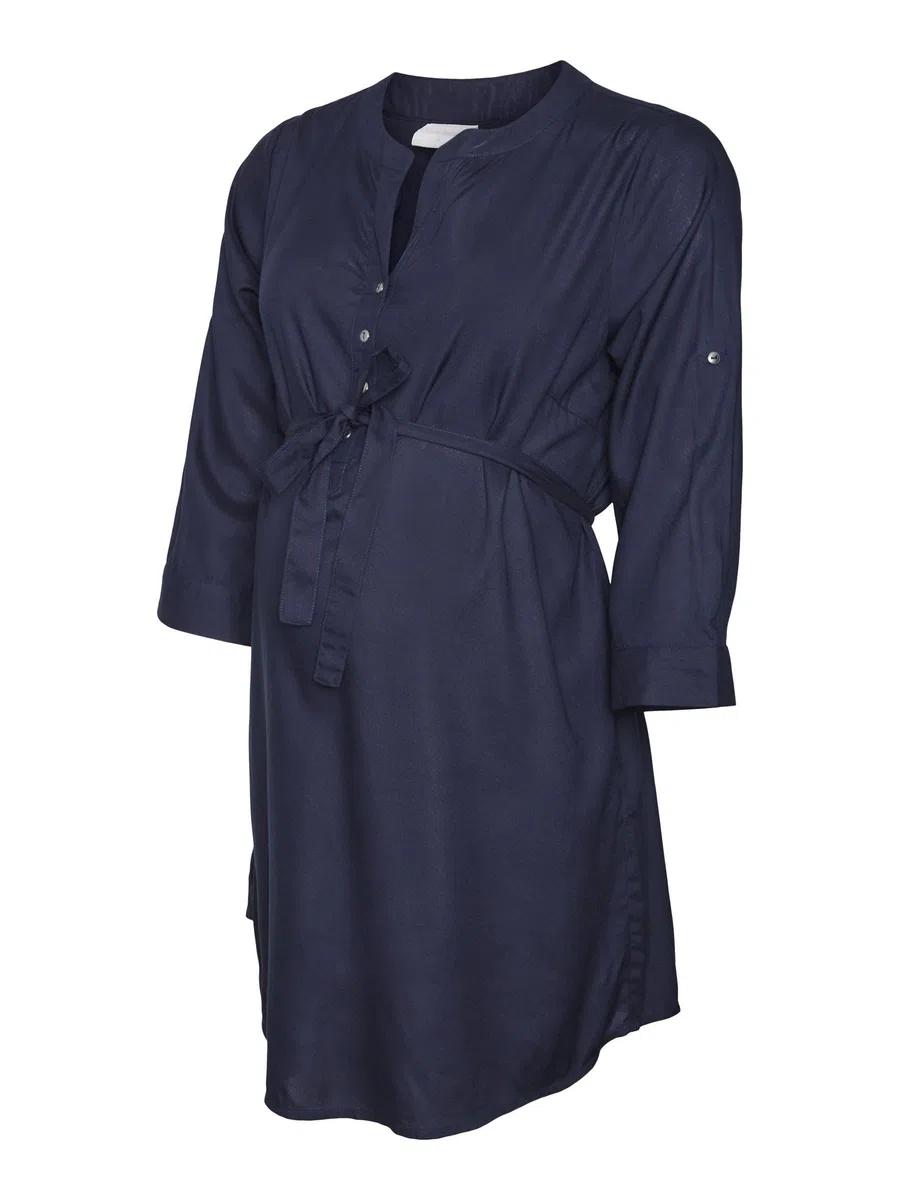 MAMALICIOUS Mlmercy 3/4 Woven Tunic Noos Eco A. Túnica Mujer