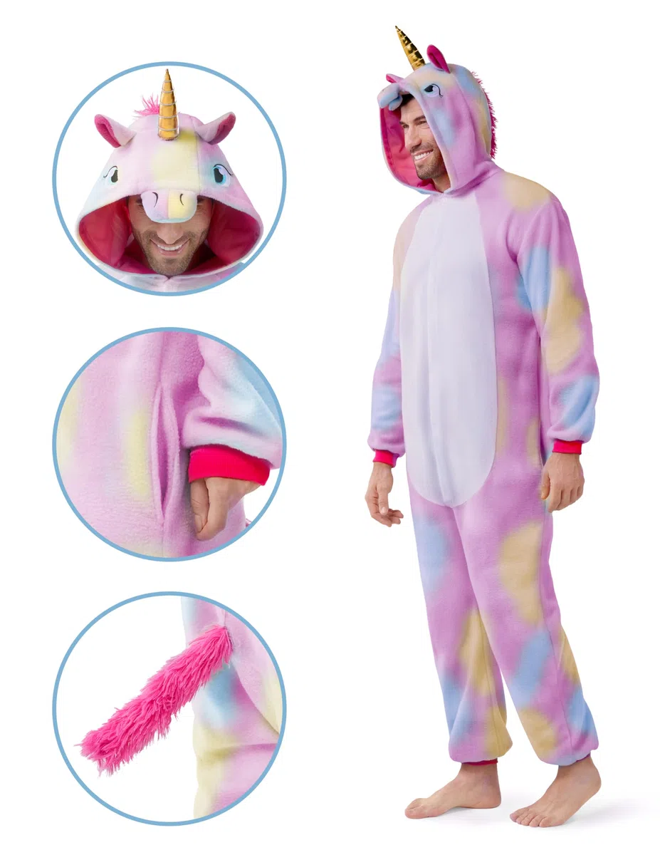 Spooktacular Creations Cosplay Pijama de Unicornio Disfraces para Chica Mujer Mono Una Pieza Ropa de Dormir