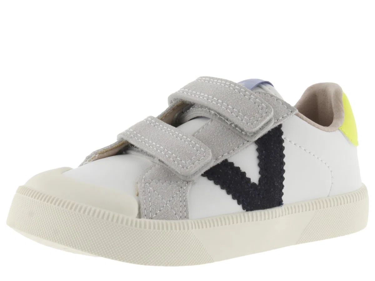 victoria Basket Unisex Oliver Barefoot Efecto Piel & Piezas En Contraste & Tiras Adherentes 1356101 para Niños