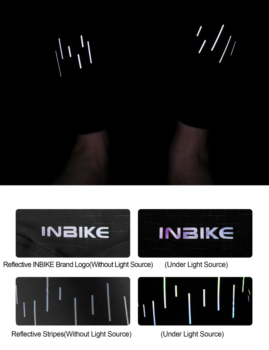 INBIKE Pantalones Ciclismo Mujer Acolchado 4D Culotte Largos de Bicicleta con Gel Pantalon Elástico y Transpirable Ropa Bici MTB de Ciclista Biker Shorts (LW005)