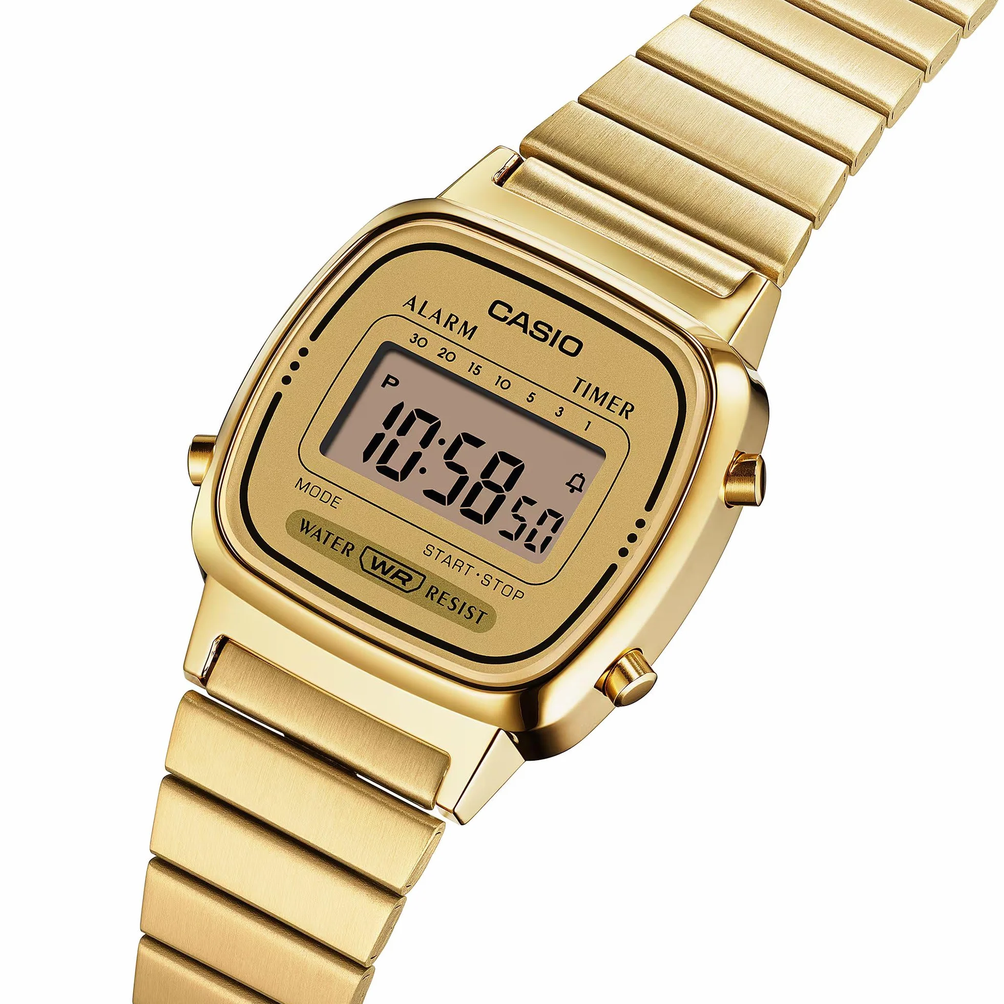 Casio Reloj Mujer Digital Cuarzo con Correa de Acero Inoxidable LA670WGA-9DF