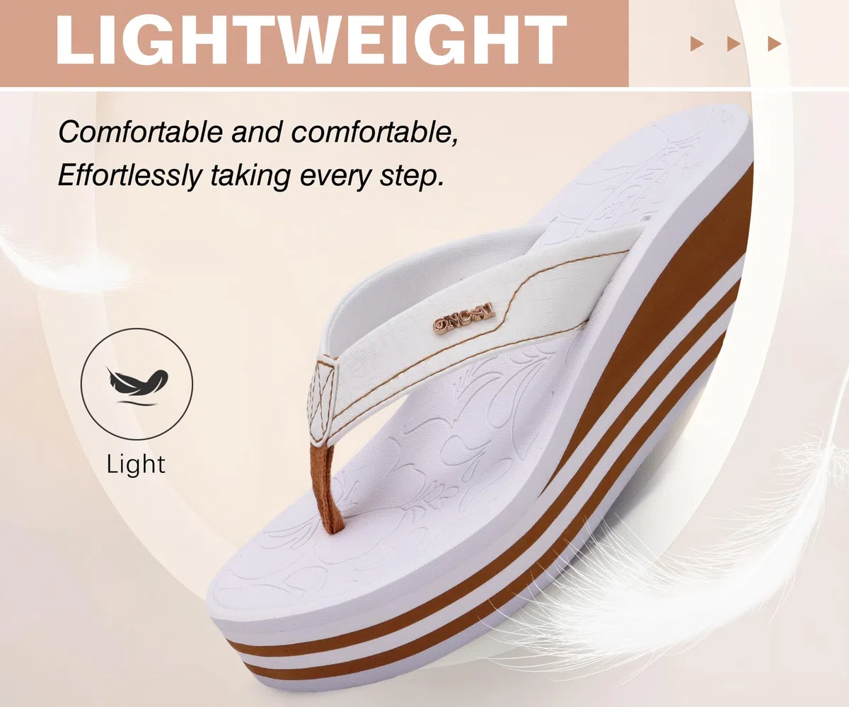 ONCAI Sandalias de Plataforma Mujer Chanclas con Tacón de Cuña Sandalias de Verano con Suela de Goma Cómoda para Caminar al Aire Libre