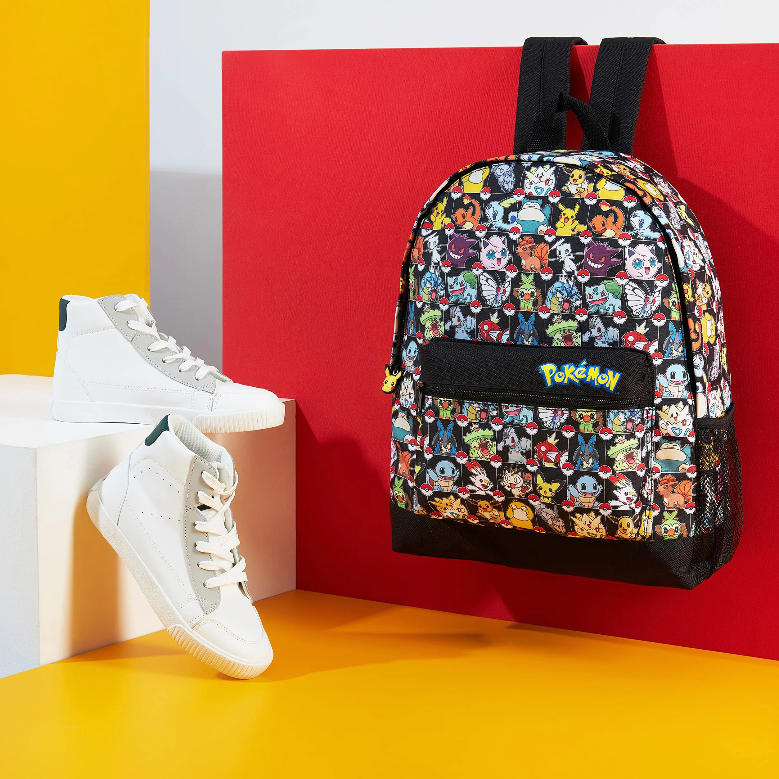 Pokémon Mochilas Escolares Pikachu Pokeball Mochila Escolar Niño Adolescente Bolso Escolar Viaje Colegio Deporte Anime Regalo para Niños