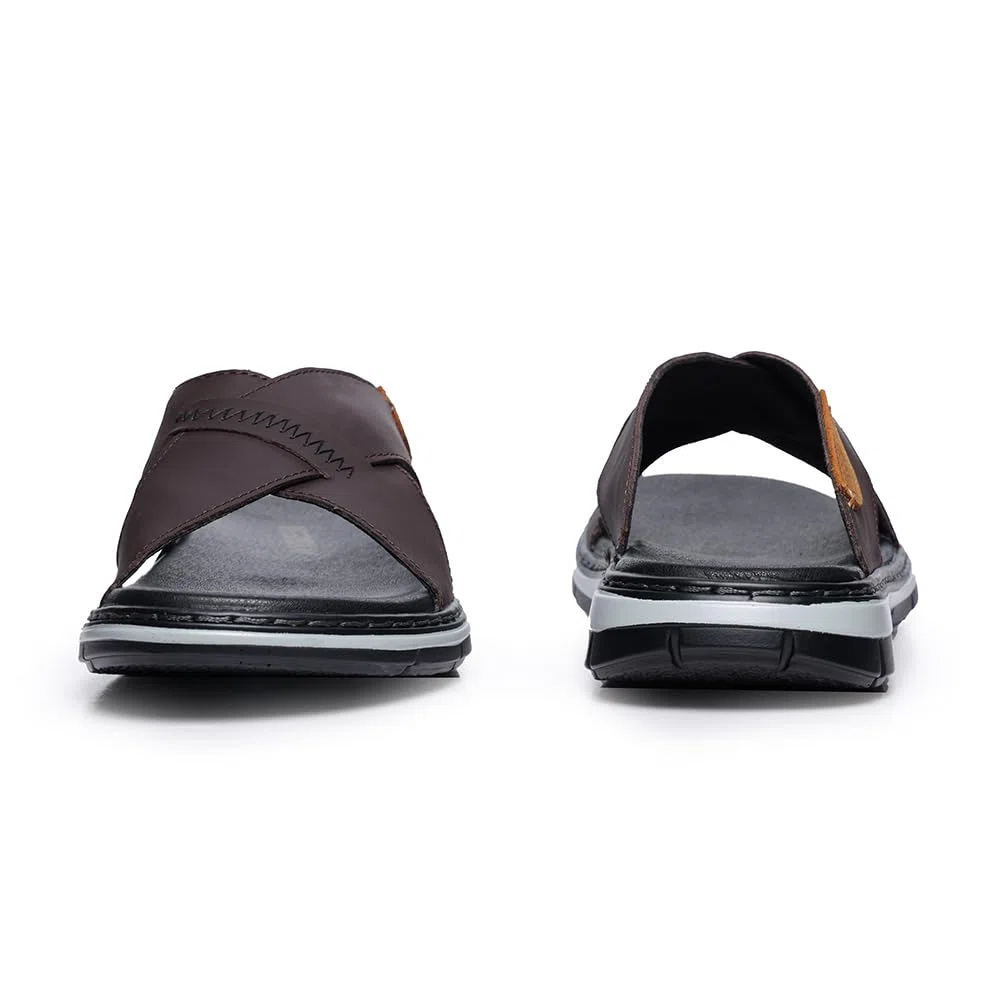 MGGMOKAY Zapatillas Cruzadas Masculinas Sandalias,Hombre Cuero Sandalias,Sandalias de vestir Hombres