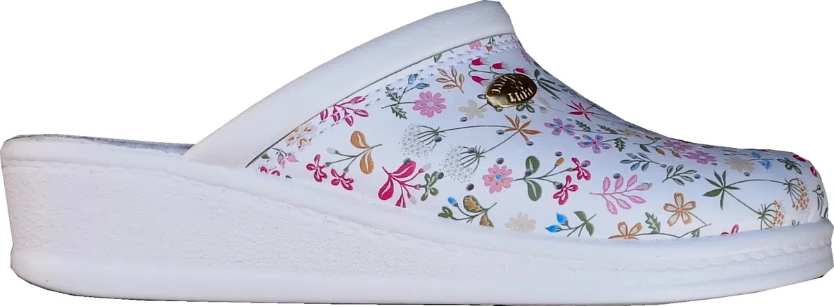 Sanital Light 1350 - Zapatilla de Cuero por la casa con Plantilla en Piel anatómica Anti-Shock