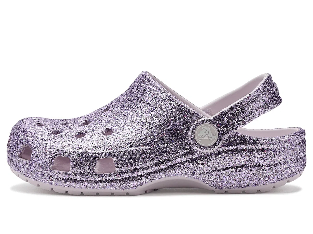 Crocs Classic Chunky Glitter Clog K, Obstrucción Unisex niños