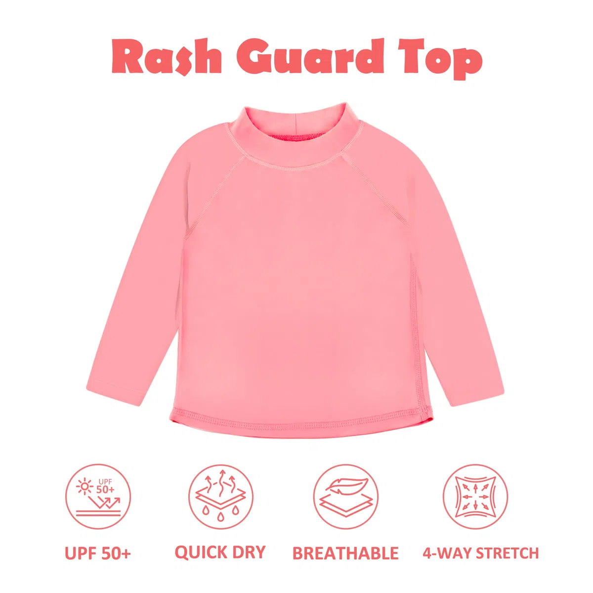 BIG ELEPHANT - Conjunto de 2 pañales antierupciones para Nadar Unisex para bebés, niños y niñas, Traje de baño de Manga Larga con protección Solar UPF 50+