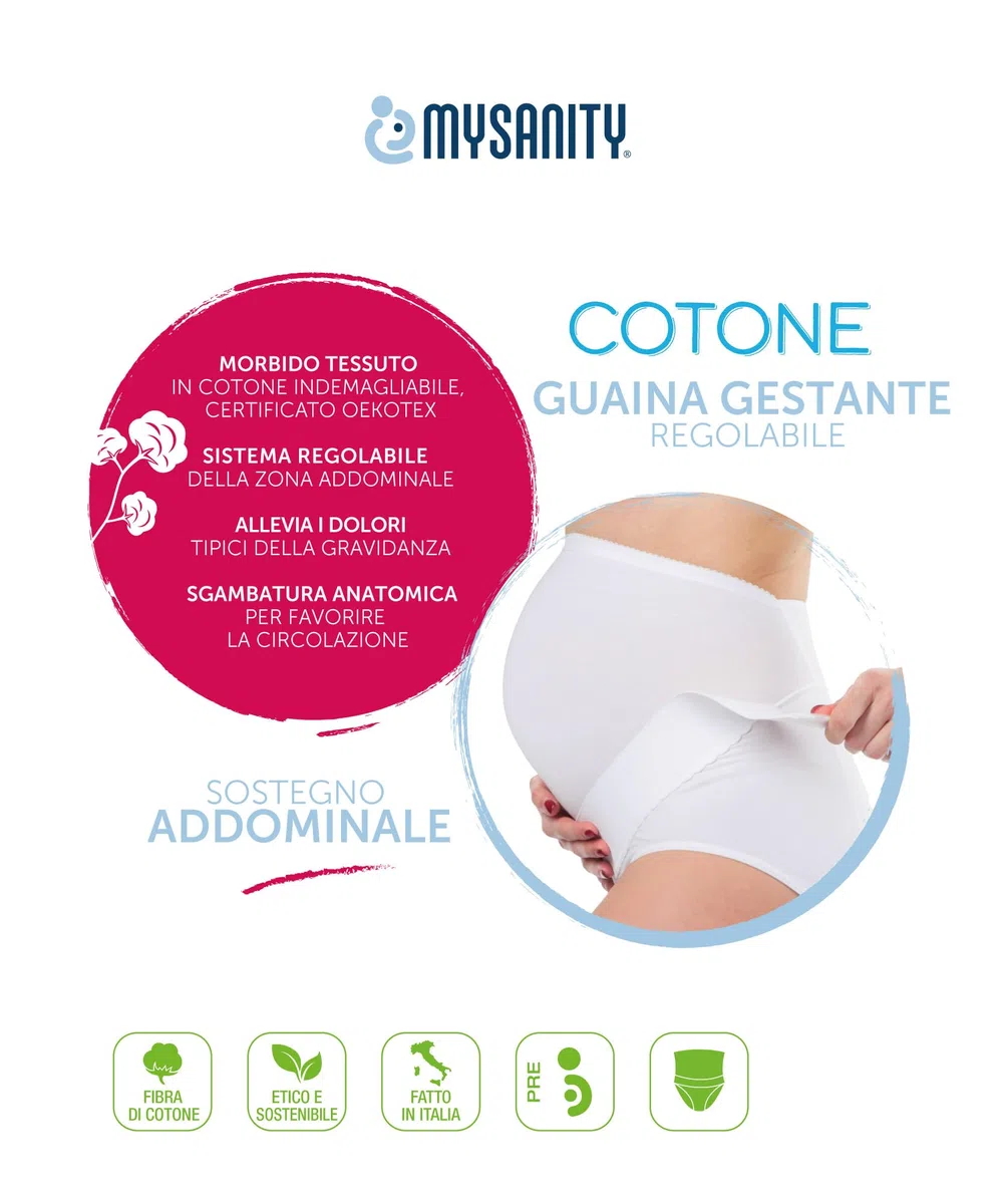 MYSANITY Faja premamá ajustable con soporte abdominal