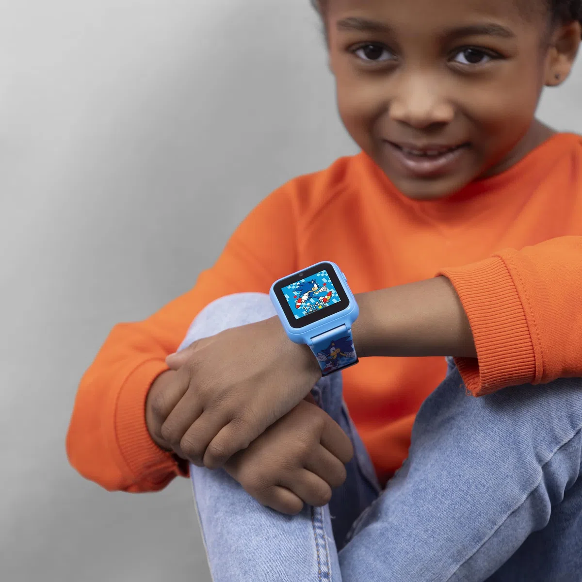 Sonic - , Reloj Inteligente Niños, Blue Printed, SNC4055