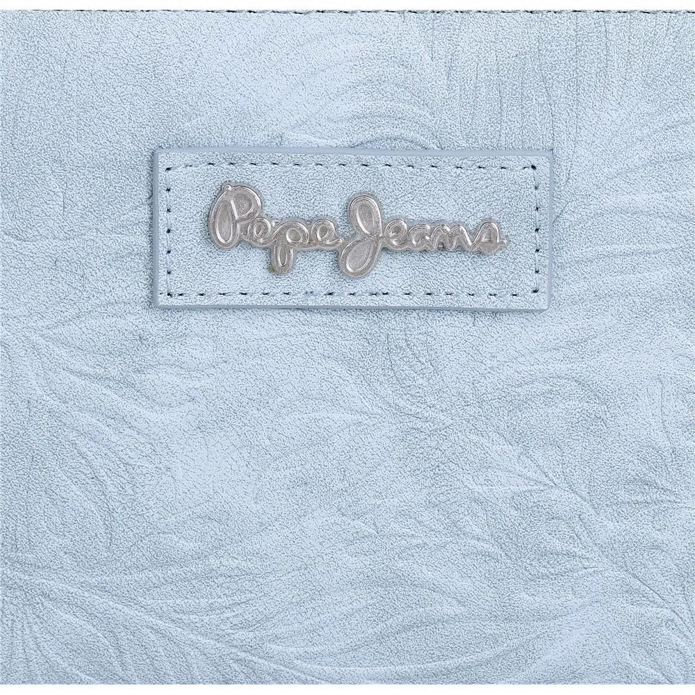 Pepe Jeans Jana Bandolera Portamóvil Azul 11x20x4 cms Poliéster con Detalles en Piel Sintética by Joumma Bags