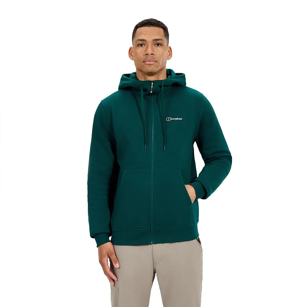 Berghaus Logo Full Zip Chaqueta de Forro Polar Hombre (Pack de 1)
