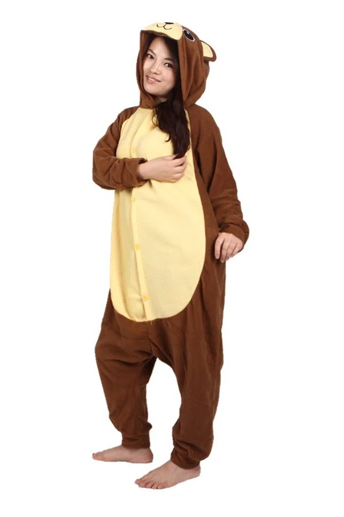 wotogold Pijama de Oso Animal Trajes de Cosplay Adultos Unisex