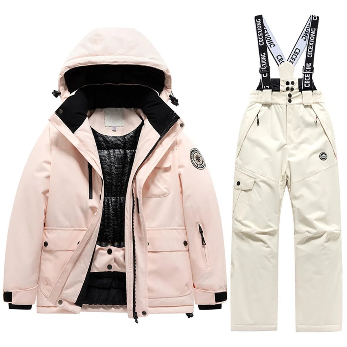 Traje de nieve cálido para niños y niñas, para climas fríos, actividades al aire libre