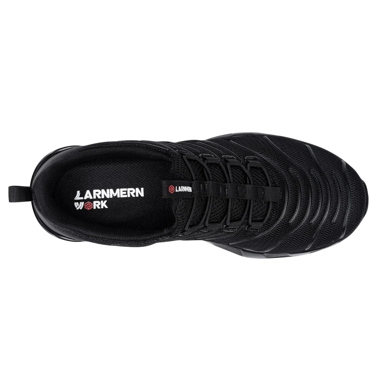 LARNMERN Zapatos Cocina Hombre Anti-Deslizante Zapatillas Zapatos de Trabajo Calzado Chef Hostelería Sin Cabeza de Acero (Negro,42)
