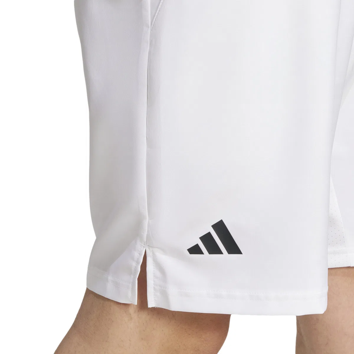 adidas Hombre Club Tennis Climacool 3-Stripes Shorts, White, S 9 Inch