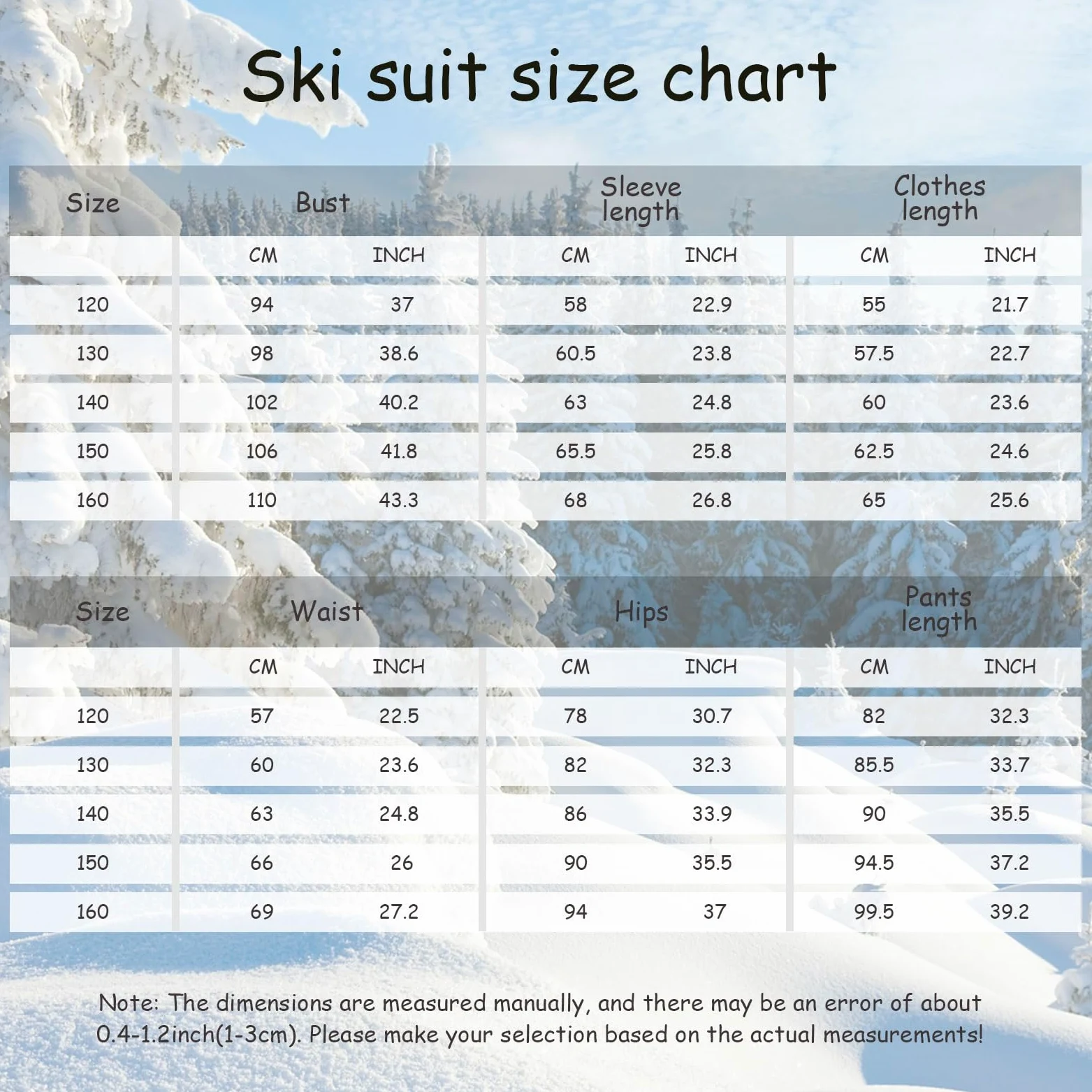 Conjunto de Traje de Esquí para Niños Niñas 2Piezas Chaqueta + Pantalones Traje de Nieve Grueso Cálido Impermeable Transpirable