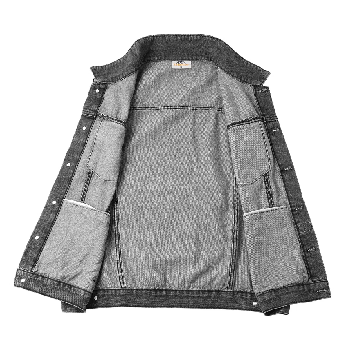 Chaleco de Jeans para Hombre Chaleco Vaquero Moto Chaqueta Tejana Sin Mangas Colete de Tela
