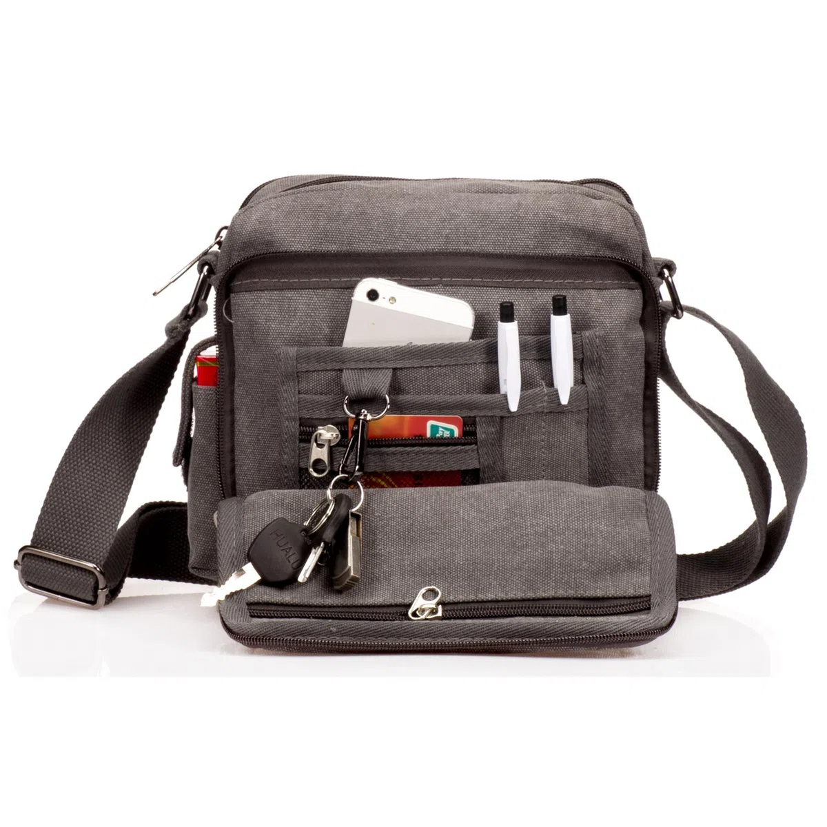 Bolso Bandolera Hombre Pequeñas Bolsos de Tela Vintage Messenger Bag para Colegio Bolsa de Lona Universidad Libro Bolsos Originales Bolsas de Viaje Sport Bag