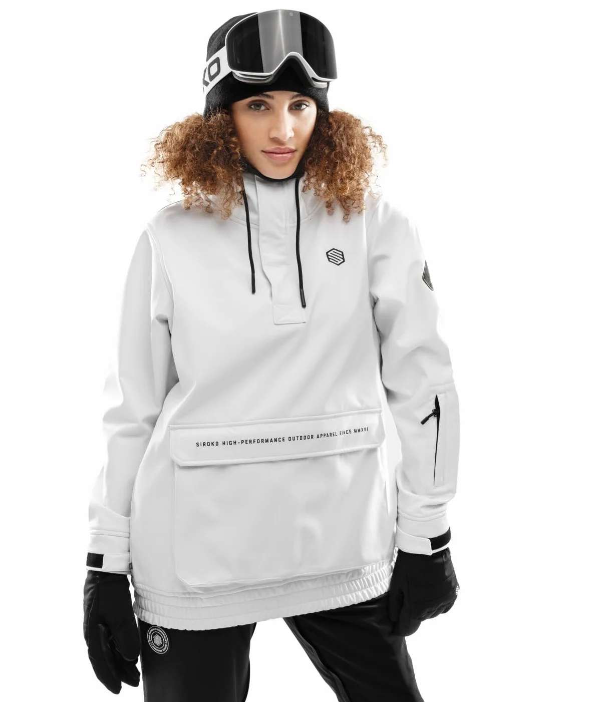 SIROKO Chaqueta para snowboard/esquí esquí y nieve W3-W Antarctica Blanco