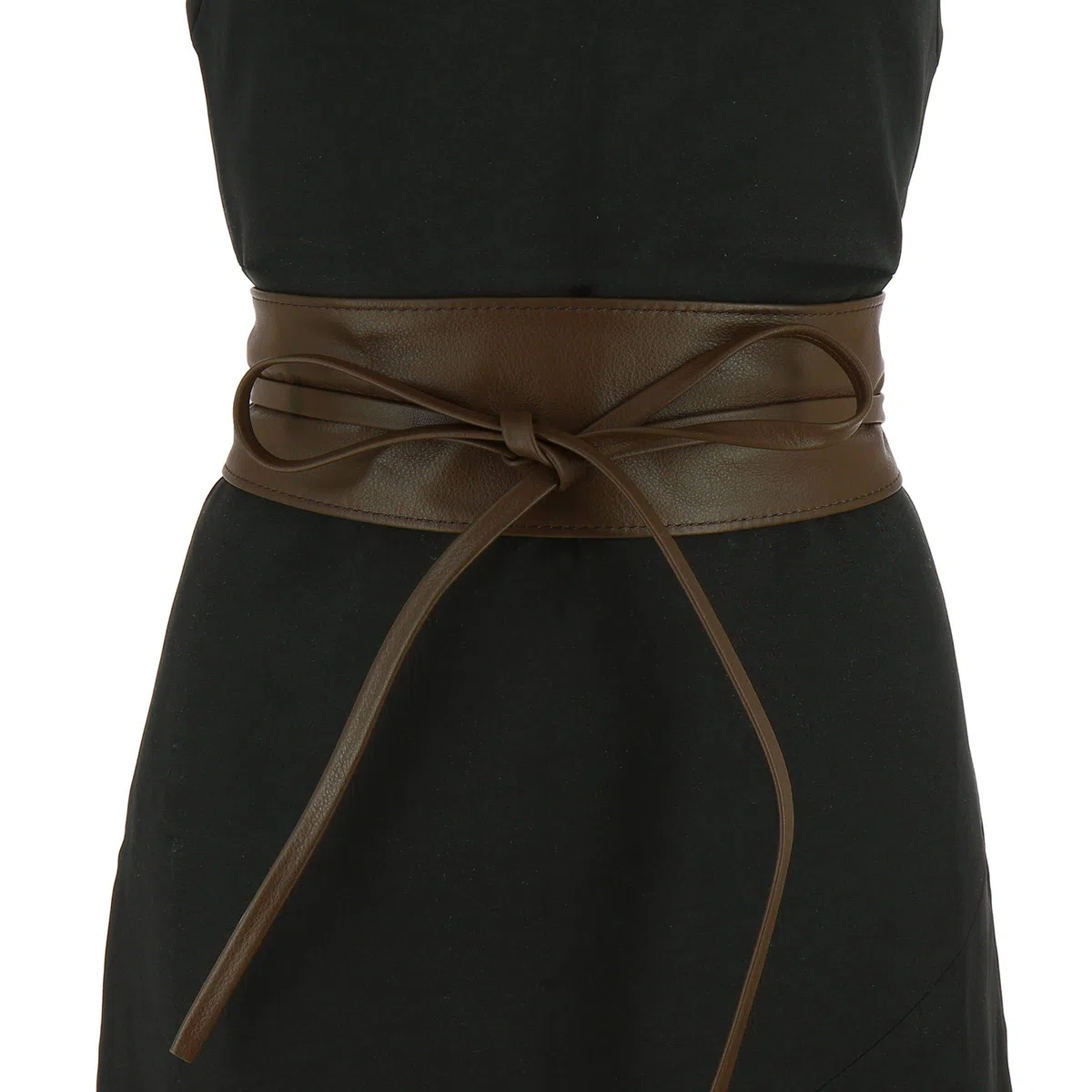 FASHIONGEN - Cinturón Obi de cuero, Cuero Vacuno Plena Flor, para las mujeres, cinturón de vestido, CASSIANE