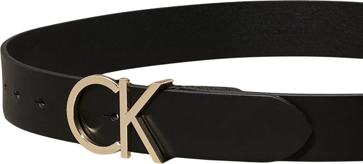 Calvin Klein Cinturón Mujer Ck Logo Belt 3.5 cm Cinturón de piel