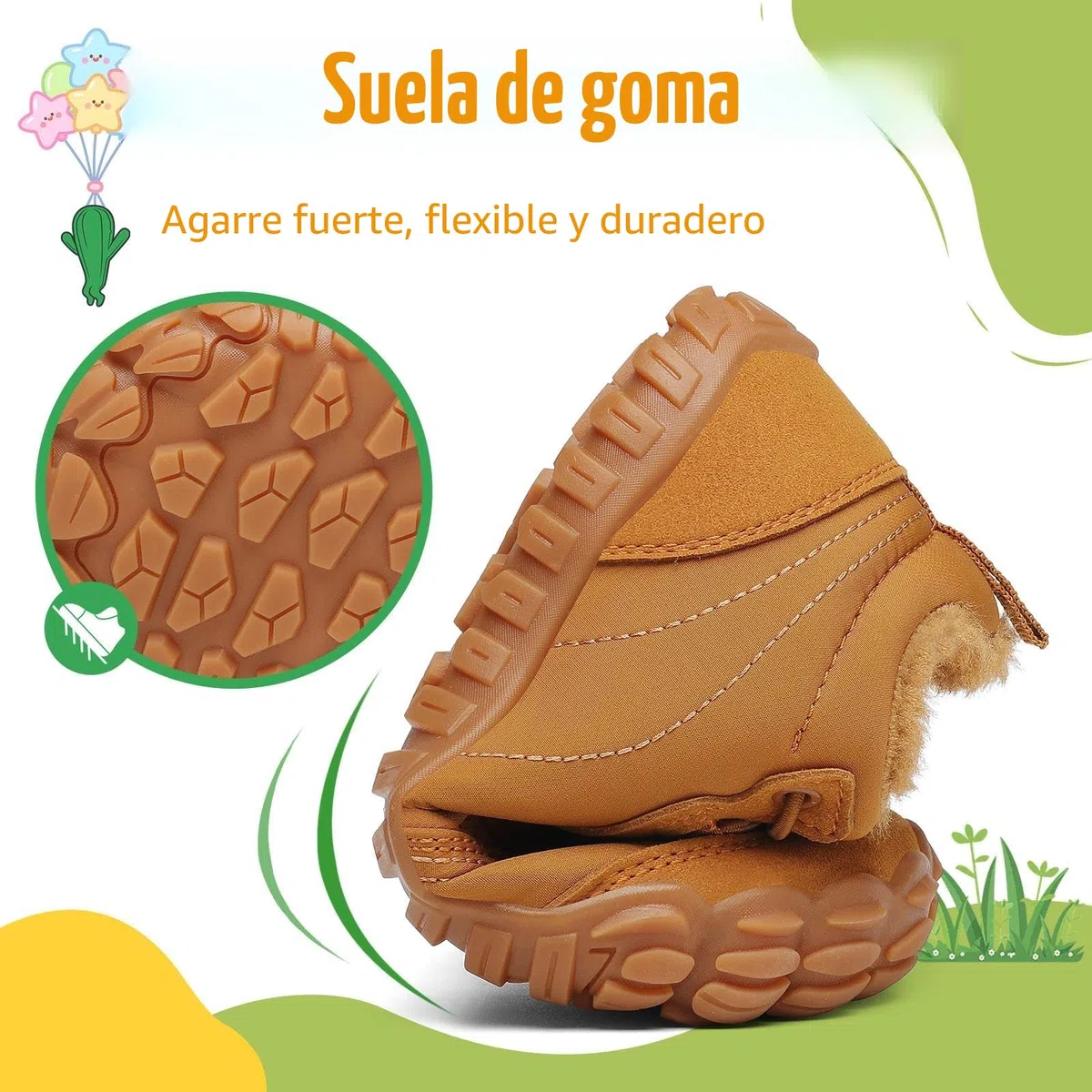 Botas de Nieve Niño Barefoot Zapatillas Niña Cómodas y Abrigadas Antideslizante Botas de Invierno Gr.26-36